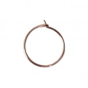 Metal Earring hoops to decorate 18x0.8 mm Rose Fine Gold plated x2|raw }}