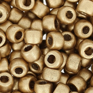 Matubo 8/0 Seed Beads - 3.15 mm Matte Gold x 10 g
