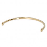 Spacer half bangle for bracelet 57x2 mm fine Gold plated x1|raw }}
