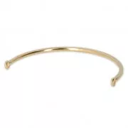 Spacer half bangle for bracelet 57x2 mm fine Gold plated x1