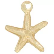 Thin starfish charm 9.5x8.5 mm - Gold-filled x1