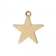 Star charm 15x14 mm - Gold-filled x1