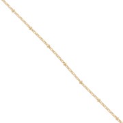 Belcher chain with round beds 2.00 mm - Fine Gold plated x1m|raw }}