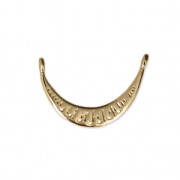 Spacer 2 loops and 7 holes 17x11 mm Gold Tone x1
