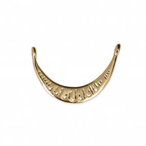 Spacer 2 loops and 7 holes 17x11 mm Gold Tone x1