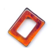 Rectangle Imitation amber 26mm x1