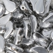 Double drilled Czech Glass Paisley Duo beads 9x5.5 mm Labrador x10g|raw }}