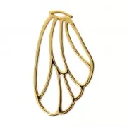 Pendant/spacer butterfly's wing 36x21 mm Fine Gold plated x1