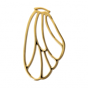 Pendant/spacer butterfly's wing 36x21 mm Fine Gold plated x1