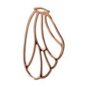 Pendant/spacer butterfly's wing 36x21 mm Rose Gold Tone x1