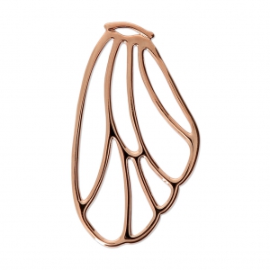 Pendant/spacer butterfly's wing 36x21 mm Rose Gold Tone x1