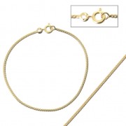 Brass curved gourmet mesh bracelet 1.60 mm - Gold Plated 3 microns x1|raw }}