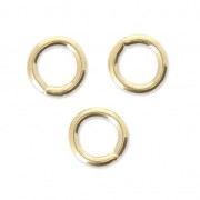 Round jumprings open 3 micron 5x0.9 mm - Gold Plated 3 microns x6|raw }}