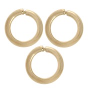 Round open rings 5.5x0.9 mm - Gold-plated 3 microns x6