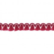 Mini tassel braid 13 mm Red/Gold x1m