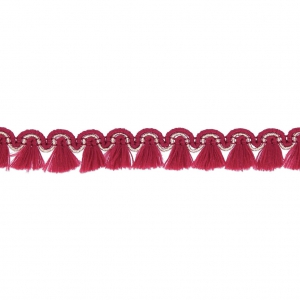 Mini tassel braid 13 mm Red/Gold x1m