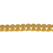 Mini tassel braid 13 mm Mustard/Gold x1m|raw }}