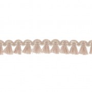 Mini tassel braid 13 mm Beige/Gold x1m|raw }}