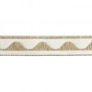 Jacquard Ribbon/braid wave pattern 16 mm Cream/Beige x1m|raw }}