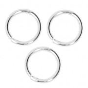 11.5x1 mm 925 Sterling Silver Open Jump rings x5|raw }}