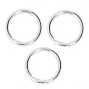 11.5x1 mm 925 Sterling Silver Open Jump rings x5
