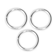 9x0.9 mm 925 Sterling Silver Closed jump rings x5|raw }}