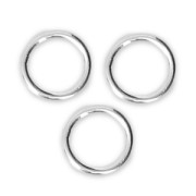 6.4x0.8 mm 925 Sterling Silver Closed jump rings x10|raw }}