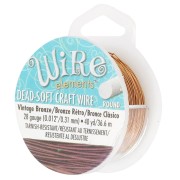 Craft Wire flexible copper wire 0.32 mm Vintage bronze Tone x 36 m|raw }}