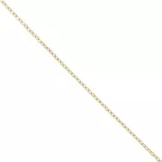 Trace chain 1.6 mm Gold plated 3 microns x50 cm