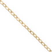 Trace chain 1.6 mm Gold plated 3 microns x50 cm