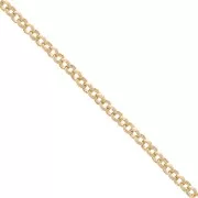 Belcher chain 1.65 mm - Gold Plated 3 microns x50 cm