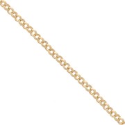 Round links chain/jaseron 1.65 mm - Gold Plated 3 microns x50 cm