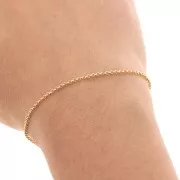 Belcher chain 1.65 mm - Gold Plated 3 microns x50 cm