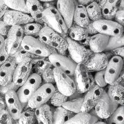 Czech Glass beads DropDuo® 2 holes 3x6 mm Etched Labrador Full x50