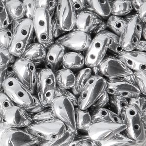 Czech Glass beads DropDuo® 2 holes 3x6 mm Labrador x50