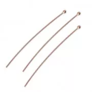 Ball pins 50x0,7 mm - Rose Gold Tone x20