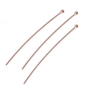 Ball pins 50x0,7 mm - Rose Gold Tone x20
