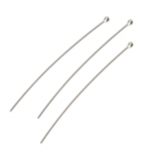 Ball pins 50x0,7 mm - Fine silver plating x20