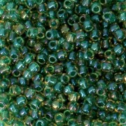 Toho Seed beads 11/0 TO11R242 - Luster Jonquil Emerald Lined x8g|raw }}
