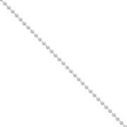 chain 1.5mm fine silver plating x 1m