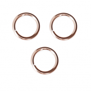 Rose Gold-filled jumprings open 6x1mm x10