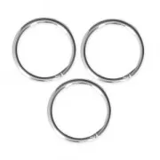 8x0.75 mm 925 Sterling Silver closed Jump rings x5