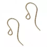 Gold-filled diamond earwires 11 mm x2
