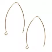 Gold filled earwires 32 mm x2