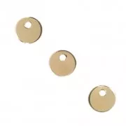 Round seqions/charms 4 mm - Gold-filled  x4