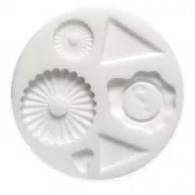 Mini silicone mold for polymer clay and metal paste - Decoration x1