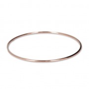 Bronze bangle bracelet 68 mm - Rose Gold Plated 3 microns x1