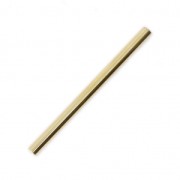 Straight shape Tube 30 mm with a hole of 1 mm - Gold Plated 3 microns x1