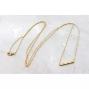 Straight shape Tube 30 mm with a hole of 1 mm - Gold Plated 3 microns x1