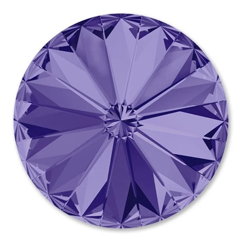 PureCrystal 1122 Rivoli Cabochon 12 mm Tanzanite x1